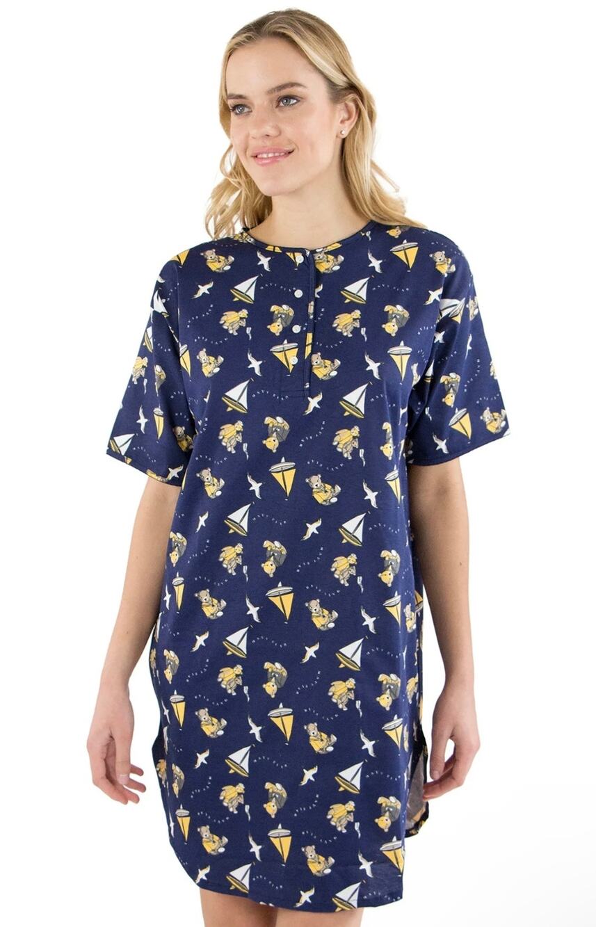 Laura Gayle Intimates NWT Women’s Bear Sailboat Novelty Nightshirt Nightgown 1X